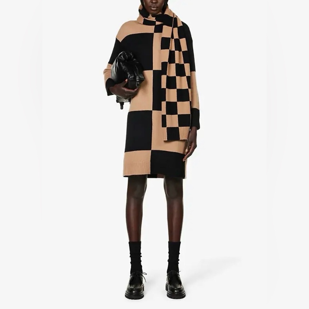 MAX MARA Patchwork Wool Cashmere Blend Knitted Ju… - image 2